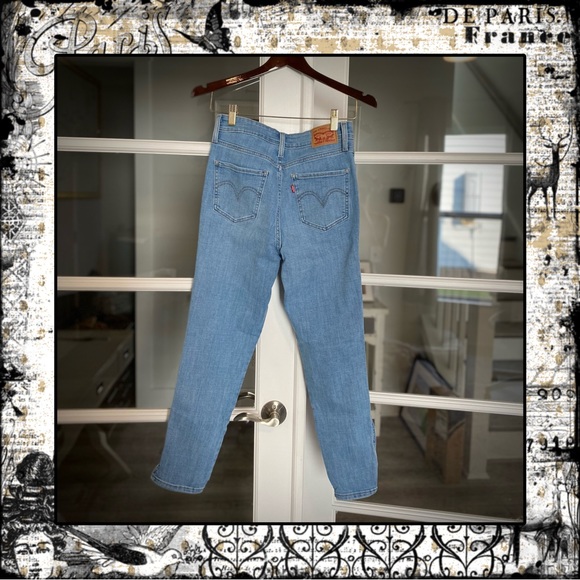 Levis Button Front 721 High Rise Skinny Ankle Jeans size 28 - Picture 3 of 9